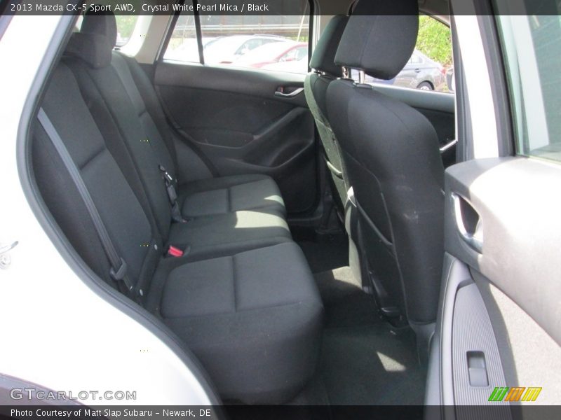 Crystal White Pearl Mica / Black 2013 Mazda CX-5 Sport AWD