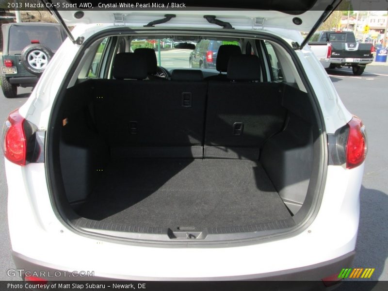 Crystal White Pearl Mica / Black 2013 Mazda CX-5 Sport AWD