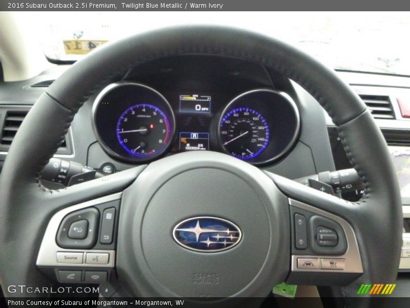 Twilight Blue Metallic / Warm Ivory 2016 Subaru Outback 2.5i Premium