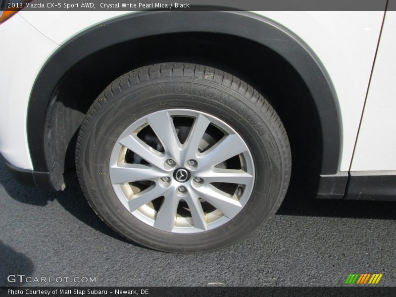 Crystal White Pearl Mica / Black 2013 Mazda CX-5 Sport AWD