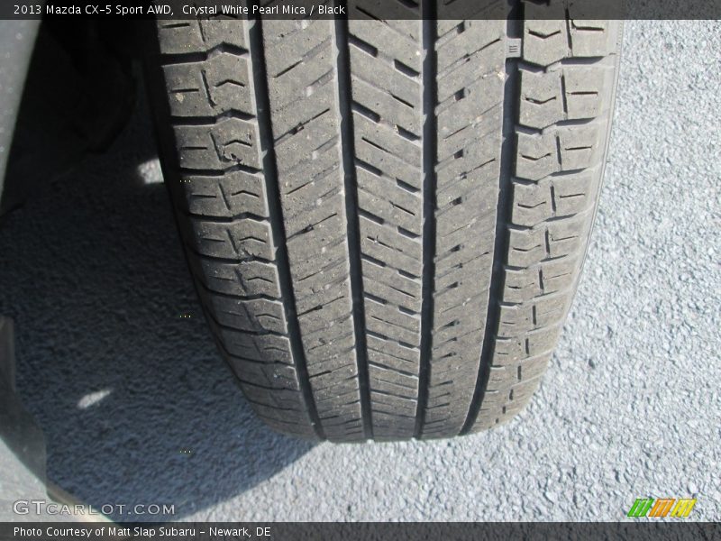 Crystal White Pearl Mica / Black 2013 Mazda CX-5 Sport AWD