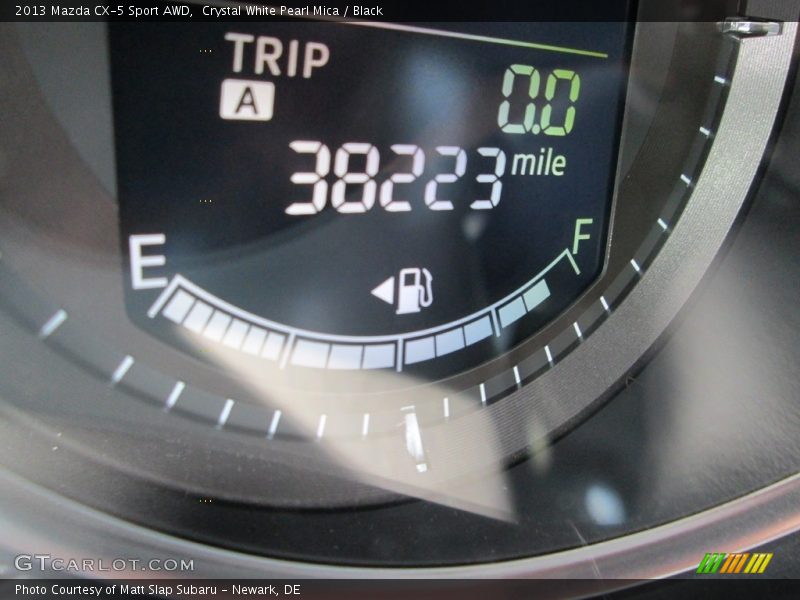 Crystal White Pearl Mica / Black 2013 Mazda CX-5 Sport AWD