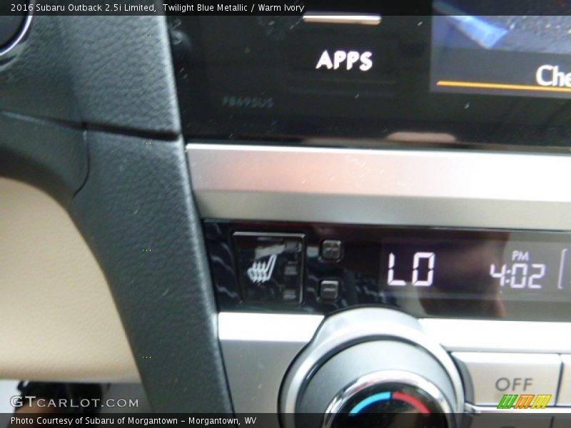 Twilight Blue Metallic / Warm Ivory 2016 Subaru Outback 2.5i Limited
