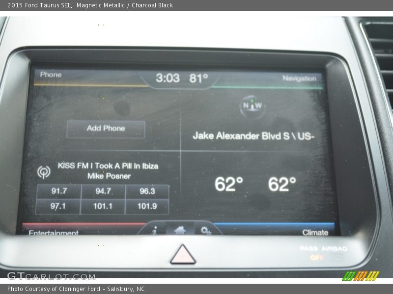 Magnetic Metallic / Charcoal Black 2015 Ford Taurus SEL