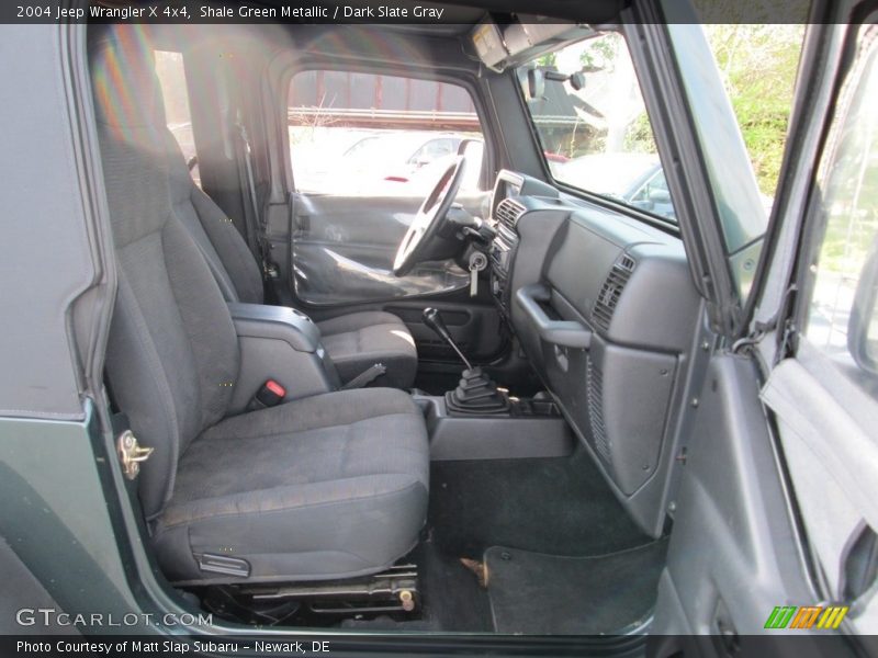 Shale Green Metallic / Dark Slate Gray 2004 Jeep Wrangler X 4x4