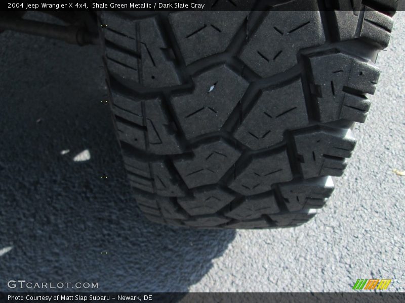 Shale Green Metallic / Dark Slate Gray 2004 Jeep Wrangler X 4x4