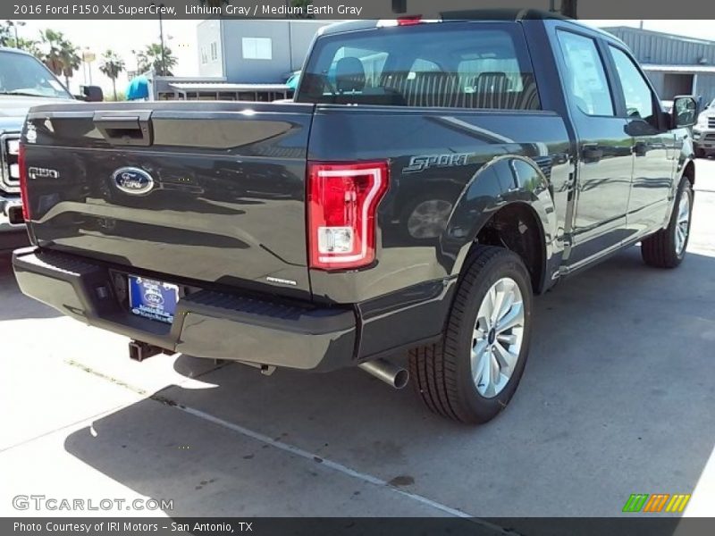 Lithium Gray / Medium Earth Gray 2016 Ford F150 XL SuperCrew