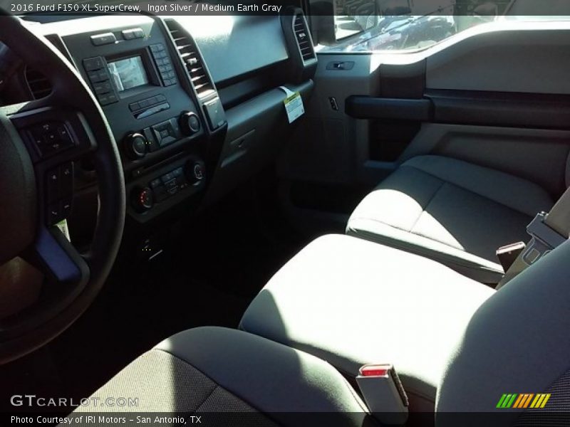 Ingot Silver / Medium Earth Gray 2016 Ford F150 XL SuperCrew