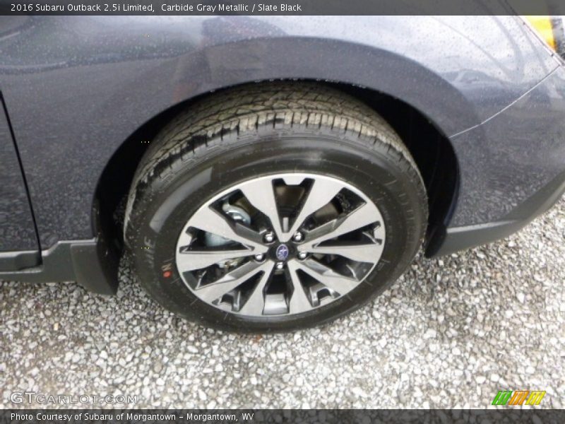 Carbide Gray Metallic / Slate Black 2016 Subaru Outback 2.5i Limited