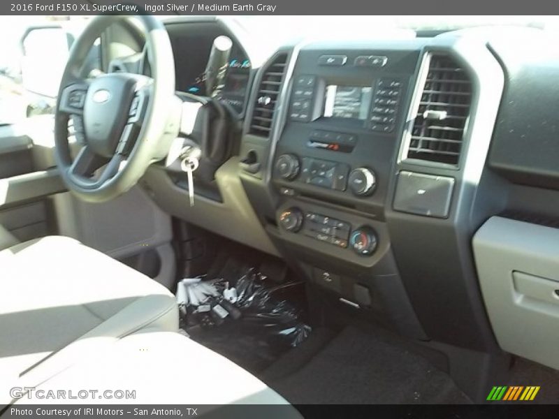 Ingot Silver / Medium Earth Gray 2016 Ford F150 XL SuperCrew