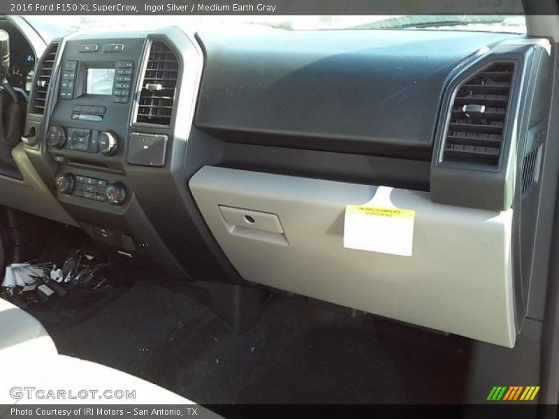 Ingot Silver / Medium Earth Gray 2016 Ford F150 XL SuperCrew