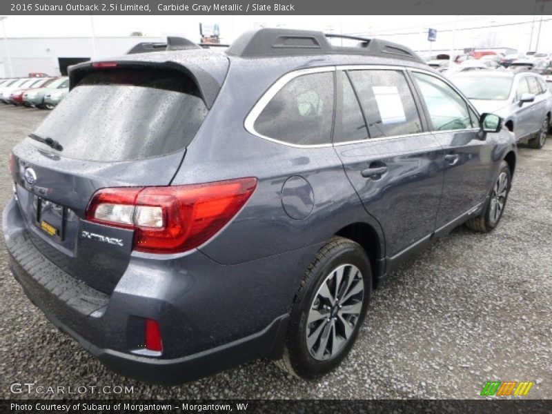 Carbide Gray Metallic / Slate Black 2016 Subaru Outback 2.5i Limited