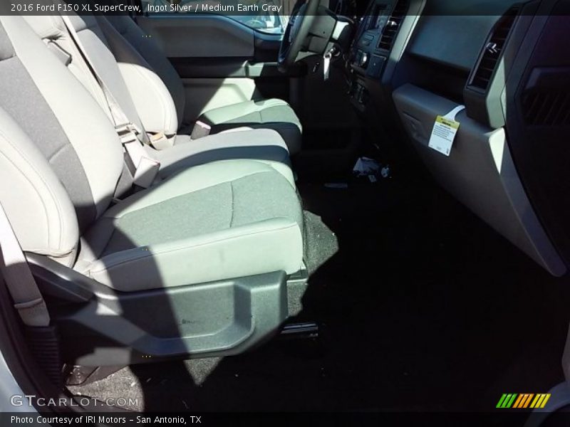 Ingot Silver / Medium Earth Gray 2016 Ford F150 XL SuperCrew