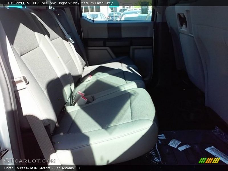 Ingot Silver / Medium Earth Gray 2016 Ford F150 XL SuperCrew