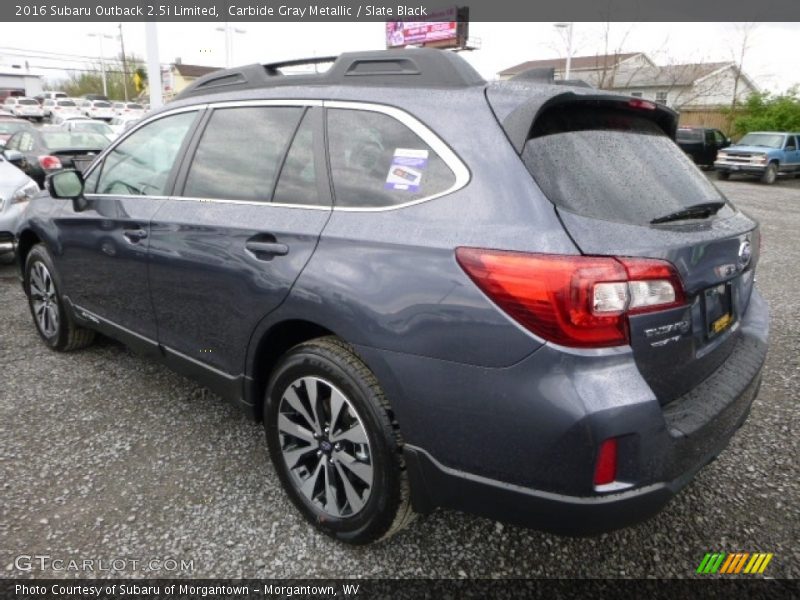 Carbide Gray Metallic / Slate Black 2016 Subaru Outback 2.5i Limited