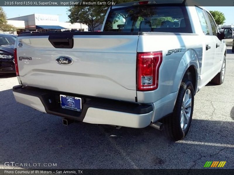 Ingot Silver / Medium Earth Gray 2016 Ford F150 XL SuperCrew