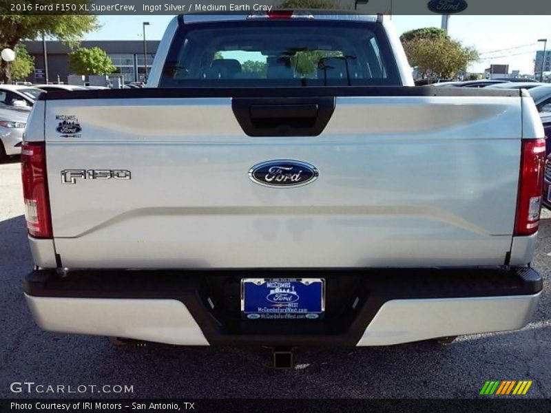 Ingot Silver / Medium Earth Gray 2016 Ford F150 XL SuperCrew