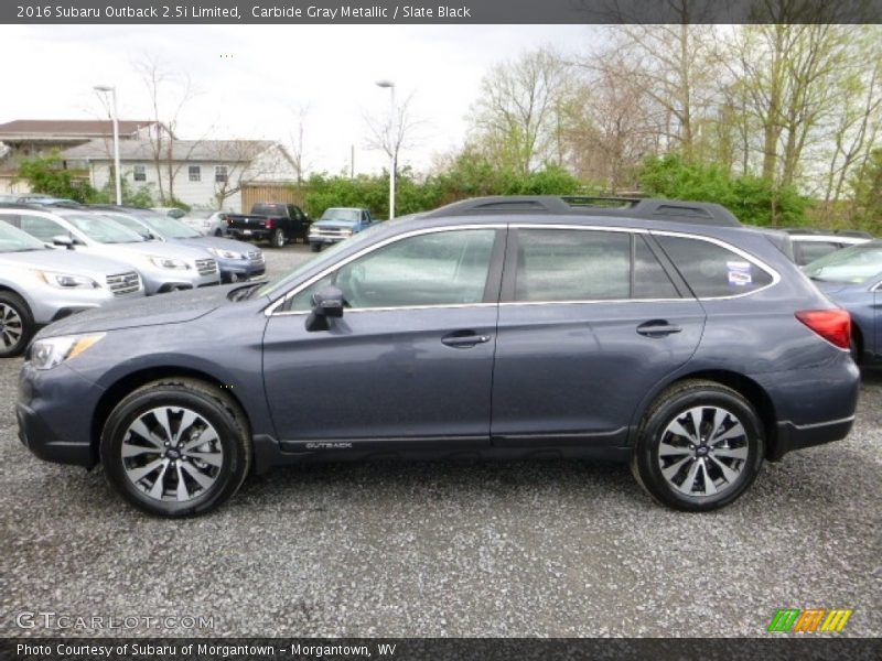 Carbide Gray Metallic / Slate Black 2016 Subaru Outback 2.5i Limited