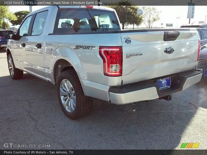 Ingot Silver / Medium Earth Gray 2016 Ford F150 XL SuperCrew