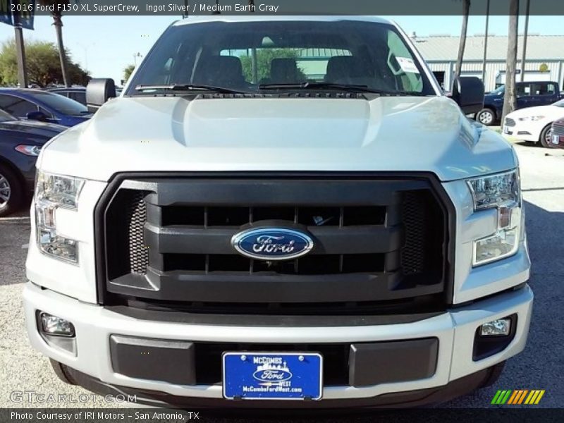 Ingot Silver / Medium Earth Gray 2016 Ford F150 XL SuperCrew
