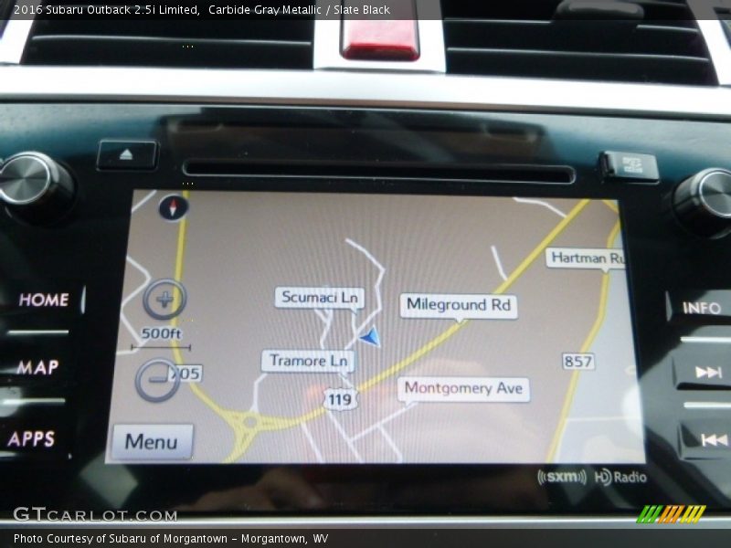 Carbide Gray Metallic / Slate Black 2016 Subaru Outback 2.5i Limited