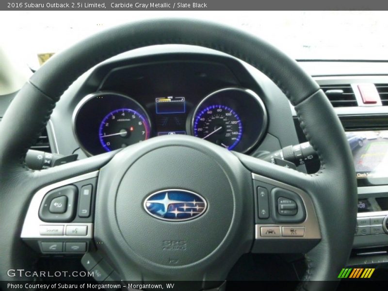 Carbide Gray Metallic / Slate Black 2016 Subaru Outback 2.5i Limited