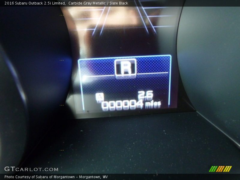 Carbide Gray Metallic / Slate Black 2016 Subaru Outback 2.5i Limited