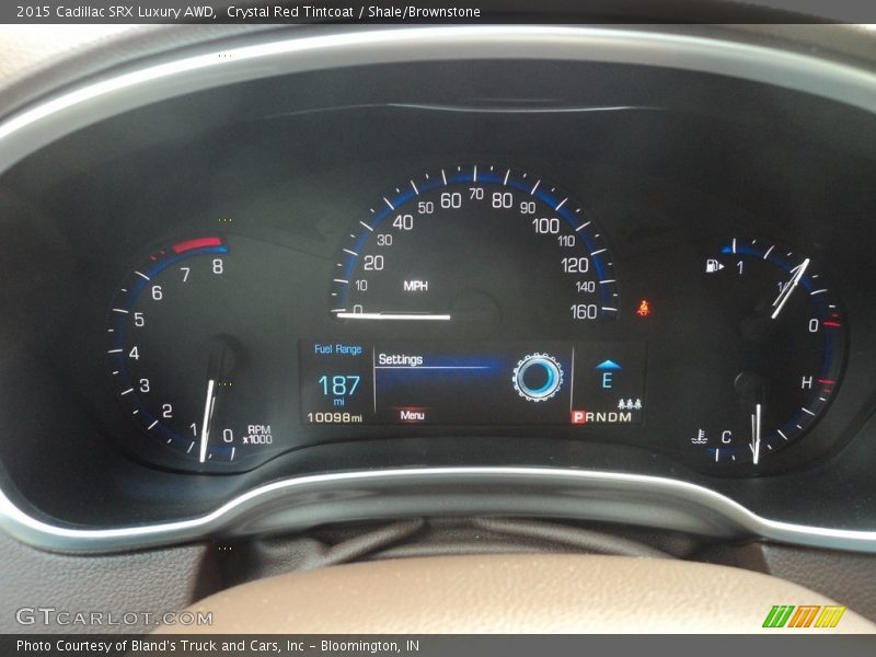 Crystal Red Tintcoat / Shale/Brownstone 2015 Cadillac SRX Luxury AWD