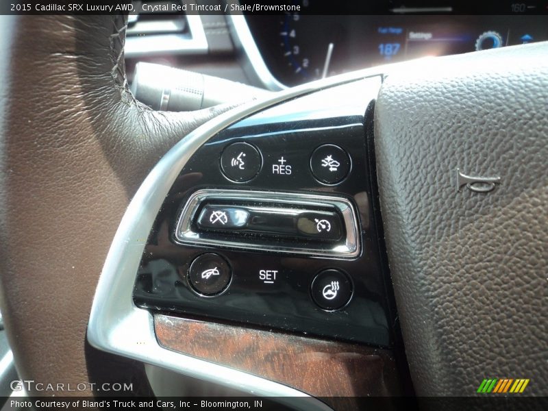 Crystal Red Tintcoat / Shale/Brownstone 2015 Cadillac SRX Luxury AWD