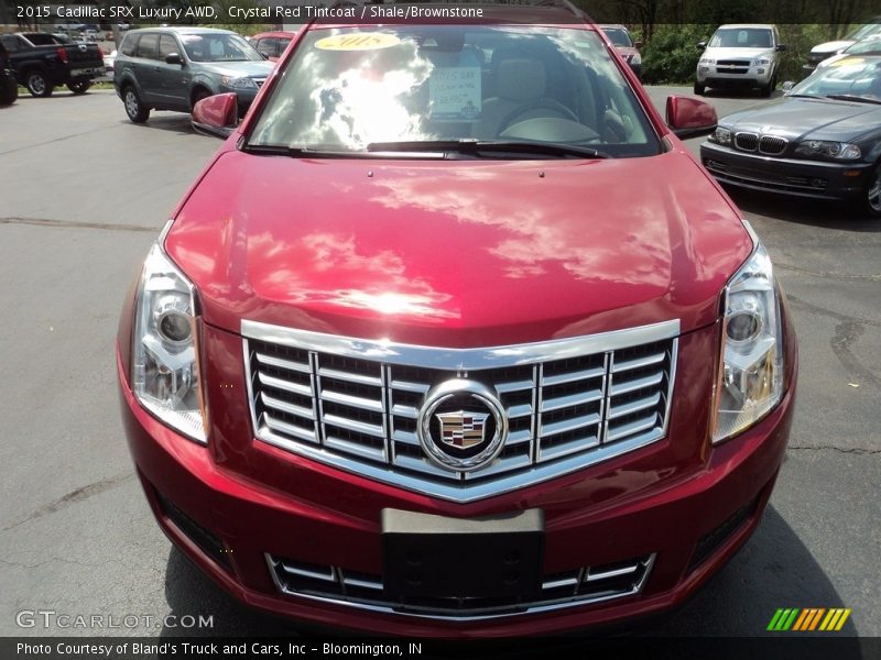 Crystal Red Tintcoat / Shale/Brownstone 2015 Cadillac SRX Luxury AWD