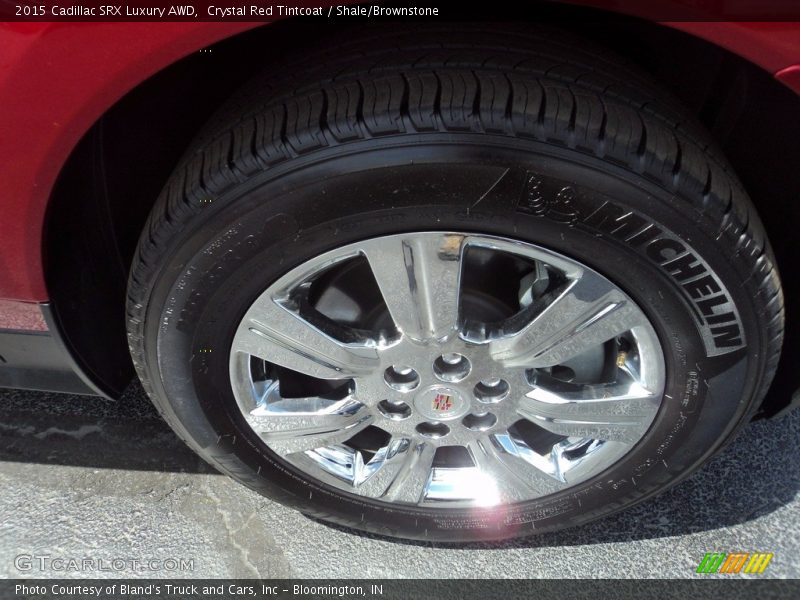 Crystal Red Tintcoat / Shale/Brownstone 2015 Cadillac SRX Luxury AWD