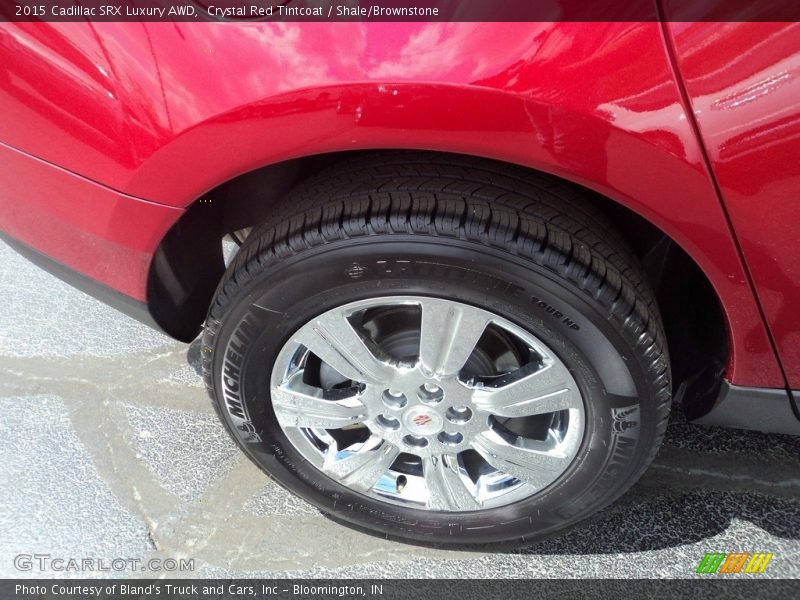 Crystal Red Tintcoat / Shale/Brownstone 2015 Cadillac SRX Luxury AWD