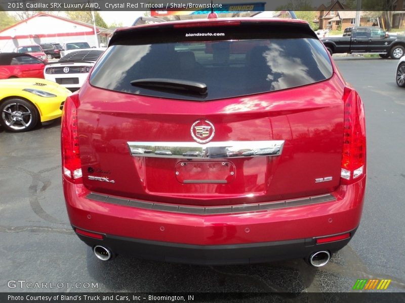 Crystal Red Tintcoat / Shale/Brownstone 2015 Cadillac SRX Luxury AWD