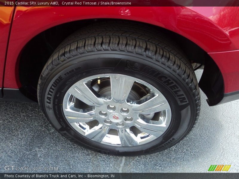 Crystal Red Tintcoat / Shale/Brownstone 2015 Cadillac SRX Luxury AWD