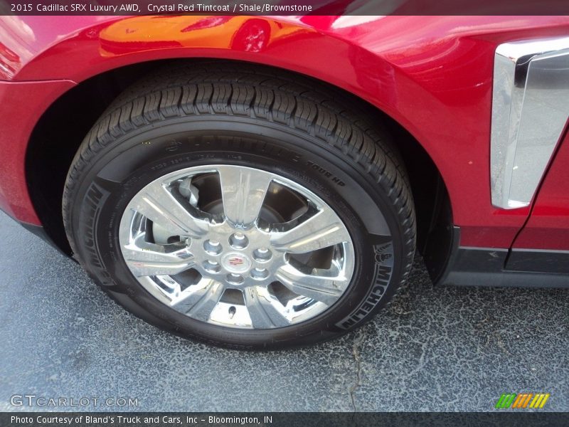 Crystal Red Tintcoat / Shale/Brownstone 2015 Cadillac SRX Luxury AWD