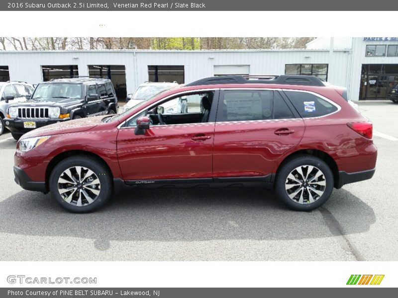 Venetian Red Pearl / Slate Black 2016 Subaru Outback 2.5i Limited