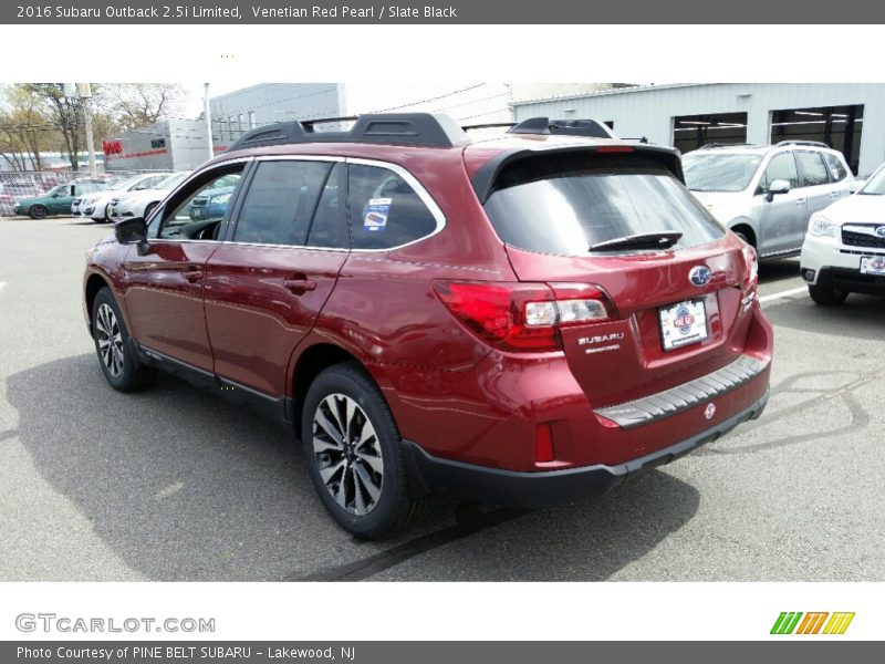 Venetian Red Pearl / Slate Black 2016 Subaru Outback 2.5i Limited