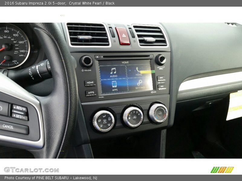 Crystal White Pearl / Black 2016 Subaru Impreza 2.0i 5-door