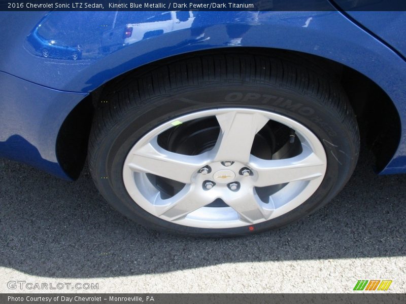 Kinetic Blue Metallic / Dark Pewter/Dark Titanium 2016 Chevrolet Sonic LTZ Sedan