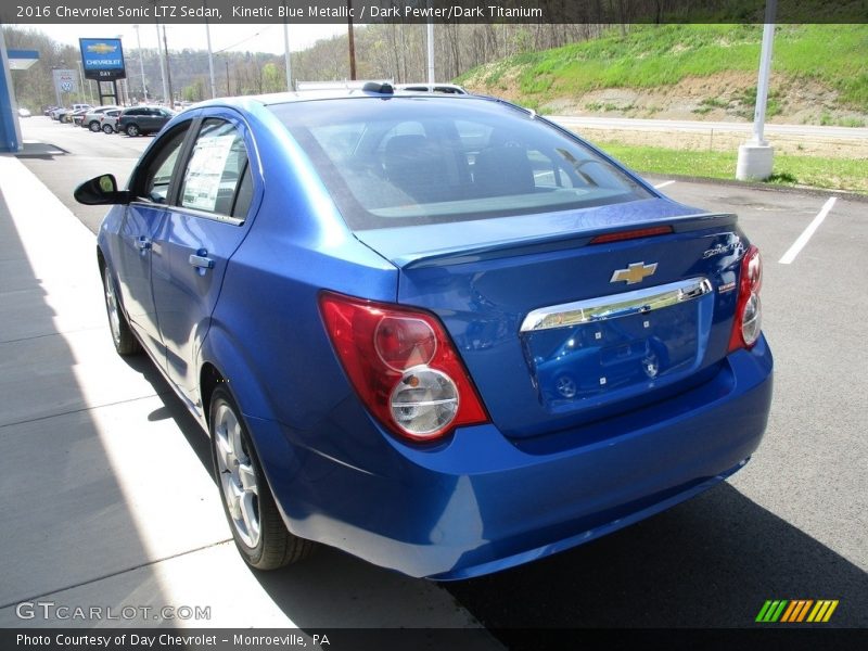 Kinetic Blue Metallic / Dark Pewter/Dark Titanium 2016 Chevrolet Sonic LTZ Sedan