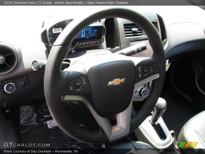 Kinetic Blue Metallic / Dark Pewter/Dark Titanium 2016 Chevrolet Sonic LTZ Sedan
