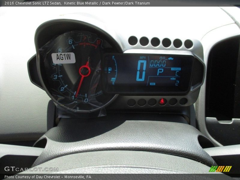 Kinetic Blue Metallic / Dark Pewter/Dark Titanium 2016 Chevrolet Sonic LTZ Sedan