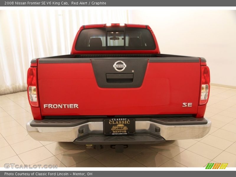 Red Alert / Graphite 2008 Nissan Frontier SE V6 King Cab