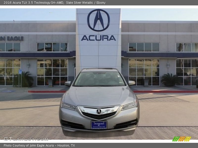Slate Silver Metallic / Ebony 2016 Acura TLX 3.5 Technology SH-AWD