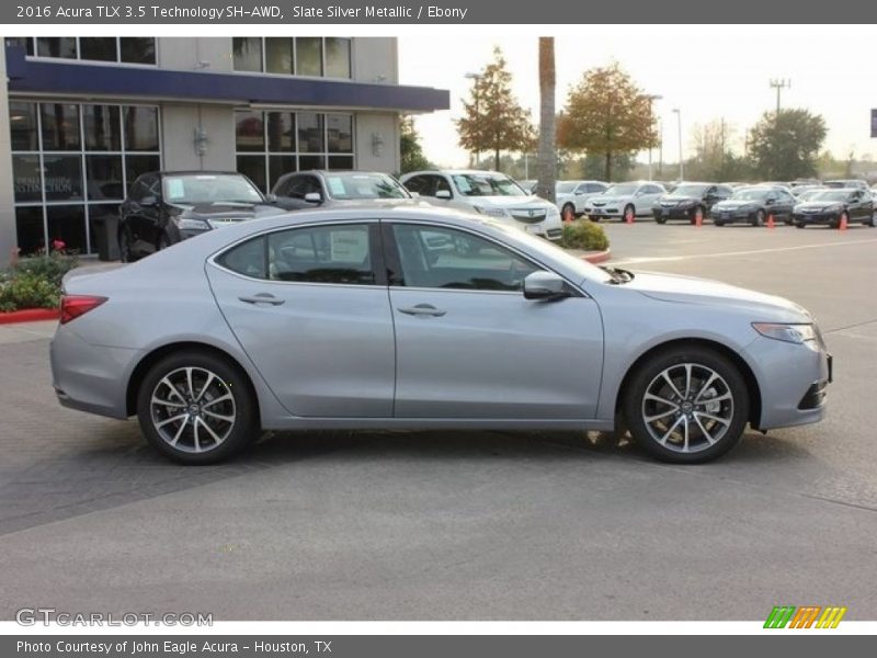 Slate Silver Metallic / Ebony 2016 Acura TLX 3.5 Technology SH-AWD