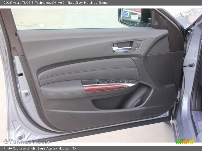 Slate Silver Metallic / Ebony 2016 Acura TLX 3.5 Technology SH-AWD