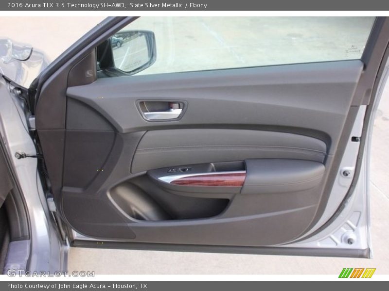 Slate Silver Metallic / Ebony 2016 Acura TLX 3.5 Technology SH-AWD