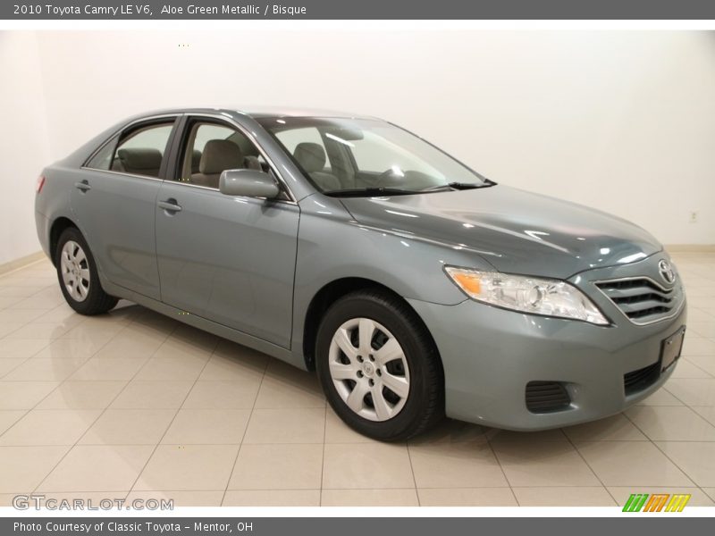 Aloe Green Metallic / Bisque 2010 Toyota Camry LE V6