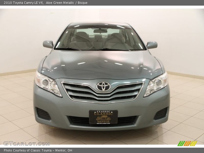 Aloe Green Metallic / Bisque 2010 Toyota Camry LE V6