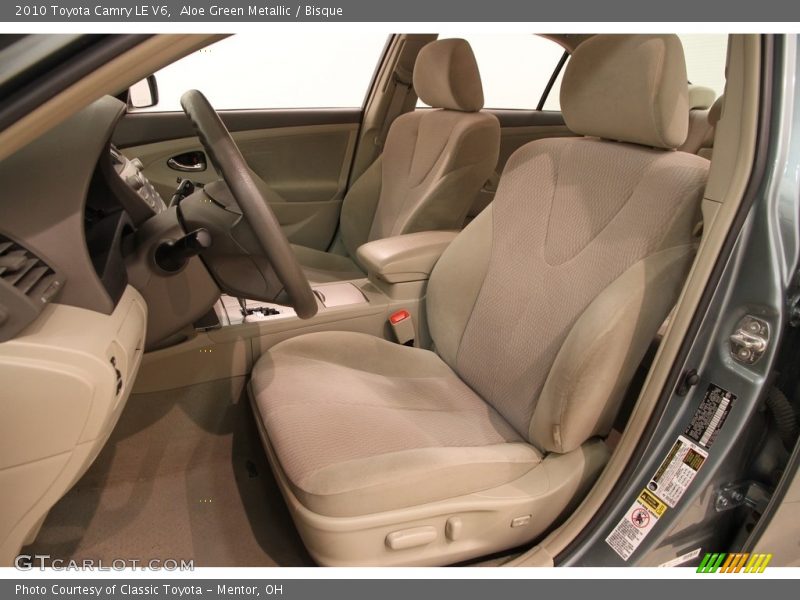 Aloe Green Metallic / Bisque 2010 Toyota Camry LE V6